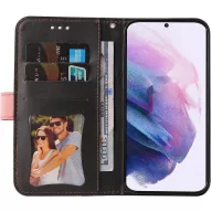   Huawei Mate 50 Pro, Oldalra nyíló tok, stand, kártyatartóval, kézpánttal, Wooze Colour Wallet, rózsaszín
