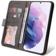   Huawei Mate 50 Pro, Oldalra nyíló tok, stand, kártyatartóval, kézpánttal, Wooze Colour Wallet, szürke
