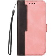   Samsung Galaxy M54 5G SM-M546B, Oldalra nyíló tok, stand, kártyatartóval, kézpánttal, Wooze Colour Wallet, rózsaszín