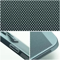   Xiaomi Redmi 12 4G, Műanyag hátlap védőtok, légáteresztő, lyukacsos minta, Breezy, sötétzöld