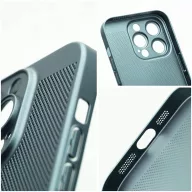   Xiaomi Redmi 12 4G, Műanyag hátlap védőtok, légáteresztő, lyukacsos minta, Breezy, sötétzöld