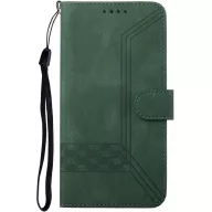   Apple iPhone 15 Pro Max, Oldalra nyíló tok, stand, kártyatartóval, kézpánttal, Wooze Illusion, zöld