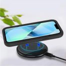 Apple iPhone 15 Pro Max, Szilikon hátlap és műanyag előlapi tok, elő- és hátlapi üveggel, közepsen ütésálló, Wooze Power Case, fekete