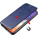 Apple iPhone 15 Plus, Oldalra nyíló tok, stand, Wooze Protect And Dress Book, barna