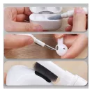 Fülhallgató és elektronikai eszköz tisztító készlet 3in1, Apple AirPods kompatibilis, fehér