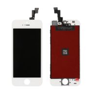   Apple iPhone SE kompatibilis LCD kijelző érintőpanellel, OEM jellegű, fehér, Grade R