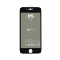   Apple iPhone 7/8, 5D Full Glue Privacy hajlított tempered glass kijelzővédő üvegfólia, fekete