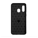 Forcell Carbon hátlap tok, Samsung A105 Galaxy A10, fekete