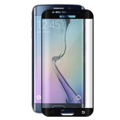 Samsung Galaxy S7 Edge SM-G935, Kijelzővédő fólia, ütésálló fólia, Tempered Glass (edzett üveg), hajlított, fekete