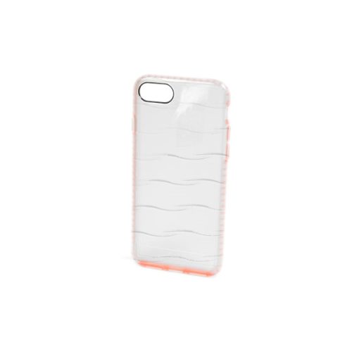 Apple iPhone 7 Plus / 8 Plus, Műanyag hátlap védőtok + szilikon védőkeret, Usams Mingo, átlátszó/rózsaszín