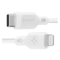   Spigen Essential C10CL USB-C / Lightning töltő- és adatkábel, fehér, MFI, 1m