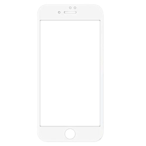 Apple iPhone 7 Plus / 8 Plus, Kijelzővédő fólia, ütésálló fólia (az íves részre is!), 3D Cover, fehér
