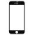 Apple iPhone 7 Plus / 8 Plus, Kijelzővédő fólia, ütésálló fólia (az íves részre is!), Tempered Glass (edzett üveg), 3D Cover, fekete