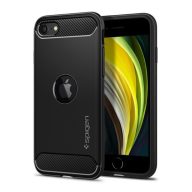   Spigen Rugged Armor Apple iPhone SE 2022 / 2020 tok, Matte Black, fekete