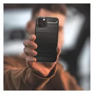 Forcell Carbon hátlap tok Samsung G980 Galaxy S20, fekete