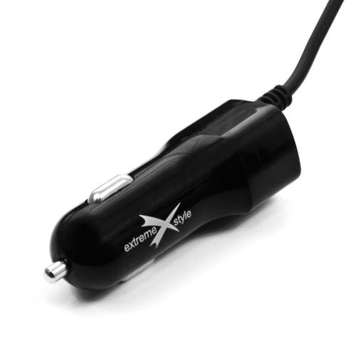 Autós töltő, Szivargyújtós töltő + USB Type-C kábel, 5V / 3100mA, USB aljzat, Extreme, CC31CU, fekete