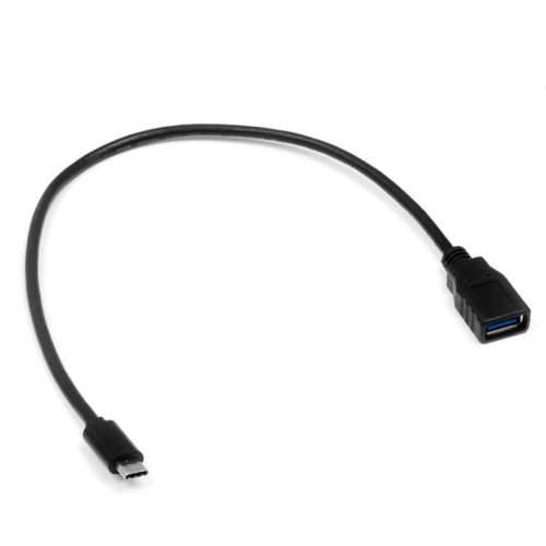 Adatkábel, USB Type-C - OTG, fekete