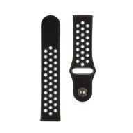   Tactical Double kiegészítő szilikon karpánt 22mm, fekete/szürke