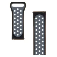   Tactical Double kiegészítő szilikon karpánt 22mm, fekete/szürke