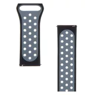   Tactical Double kiegészítő szilikon karpánt 22mm, fekete/szürke