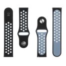 Tactical Double kiegészítő szilikon karpánt 22mm, fekete/szürke