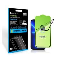   Apple iPhone 12/12 Pro, 5D Full Glue Nano teljes kijelzős üvegfólia, fekete