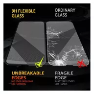   Apple iPhone 12/12 Pro, 5D Full Glue Nano teljes kijelzős üvegfólia, fekete