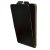 Huawei Nova 2 Plus, Forcell lenyitható bőrtok, Slim Flexi, felfelé nyíló - kinyitható, fekete