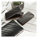 Flip tok szilikon belsővel Xiaomi Redmi Note 9, fekete