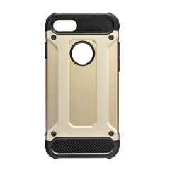   LG K10 (2017), Műanyag hátlap védőtok, Defender, fémhatású, arany