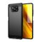 Forcell Carbon hátlap tok Poco X3, fekete