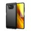 Forcell Carbon hátlap tok Poco X3, fekete