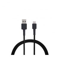   Xiaomi Mi fonott USB / USB-C töltő- és adatkábel, 1m, fekete