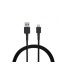 Xiaomi Mi fonott USB / USB-C töltő- és adatkábel, 1m, fekete
