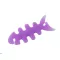 Univerzális fülhallgató tartó, 3D hal minta, lila