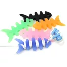 Univerzális fülhallgató tartó, 3D hal minta, lila