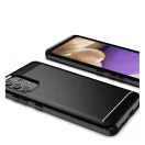 Forcell Carbon hátlap tok Samsung A326 Galaxy A32 5G, fekete