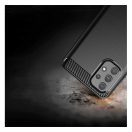 Forcell Carbon hátlap tok Samsung A326 Galaxy A32 5G, fekete