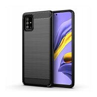   Forcell Carbon hátlap tok Samsung A716 Galaxy A71 5G, fekete