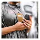 Flip tok szilikon belsővel Samsung A125 Galaxy A12, fekete