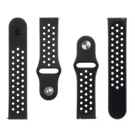 Tactical Double kiegészítő szilikon karpánt 22mm, fekete
