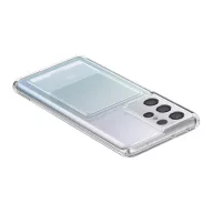   Spigen Crystal Slot Samsung Galaxay S21 Ultra tok kártyatartóval, Crystal Clear, átlátszó