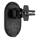 Nillkin MagRoad mágneses autós tartó, szellőzőrácsba Magsafe wireless gyorstöltő, fekete, 10W