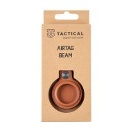 Tactical Apple AirTag bőr kulcstartó, barna