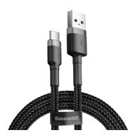   Baseus Cafule USB / USB-C töltő- és adatkábel, 2m, szürke/fekete