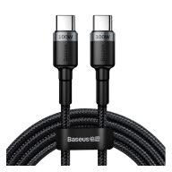   Baseus Cafule USB-C / USB-C töltő- és adatkábel, PD2.0, 2m, szürke/fekete