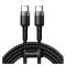 Baseus Cafule USB-C / USB-C töltő- és adatkábel, PD2.0, 2m, szürke/fekete