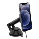 Spigen OneTap Pro ITS35W mágneses Magsafe autós tartó vezeték nélküli wireless gyorstöltővel, műszerfalra