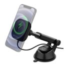 Spigen OneTap Pro ITS35W mágneses Magsafe autós tartó vezeték nélküli wireless gyorstöltővel, műszerfalra