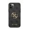 Guess PU 4G Metal Logo Apple iPhone 12 Pro Max hátlap tok, szürke
